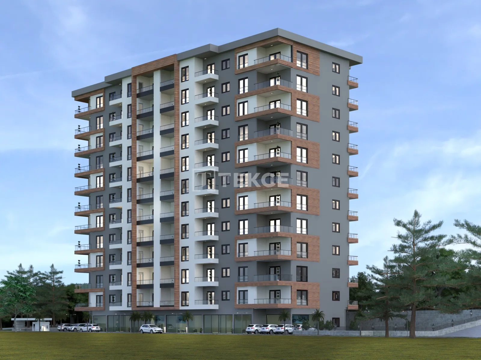 Kaşüstü Trabzon'da Pitoresk Vadi Manzaralı Apartmanlar