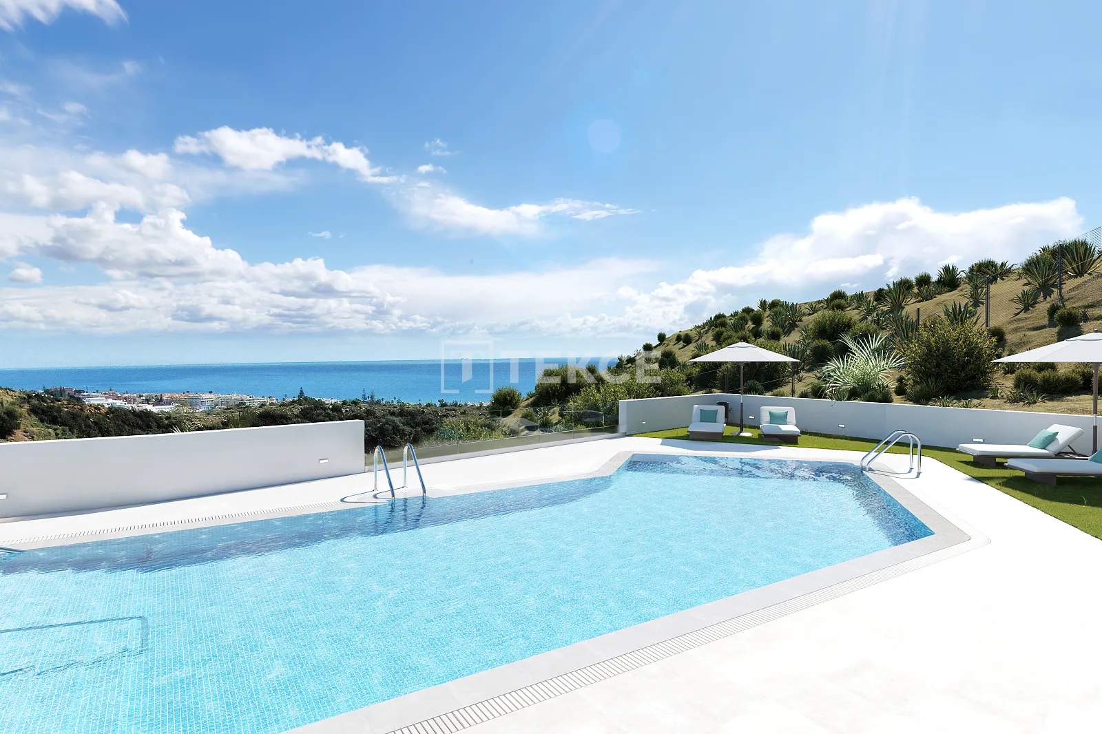 Appartements en Hillside avec Vue sur la Mer à Rincón de la Victoria