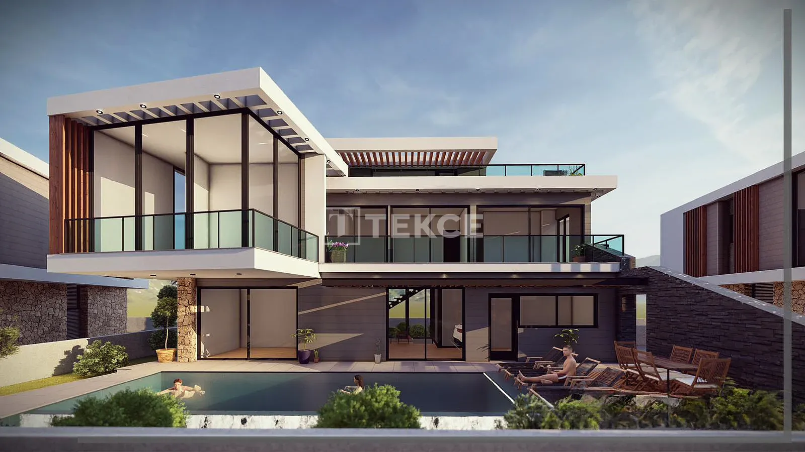 Casas con Piscina con Vista al Mar en Alsancak, Chipre del Norte
