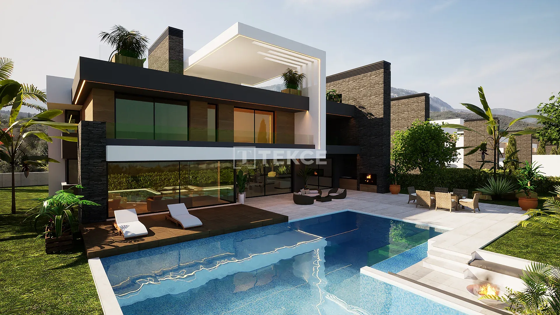 Villas à Alsancak, Chypre du Nord, au sein d'un Complexe Résidentiel