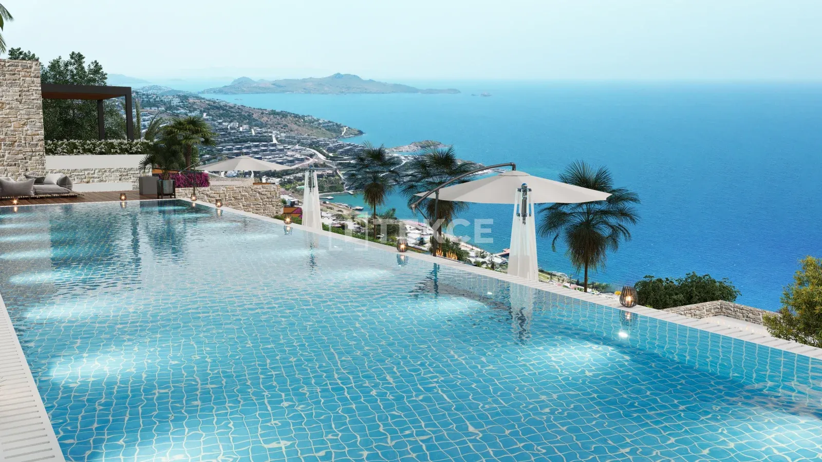 Freistehende Villen mit beeindruckender Aussicht auf Bodrum Yalıkavak