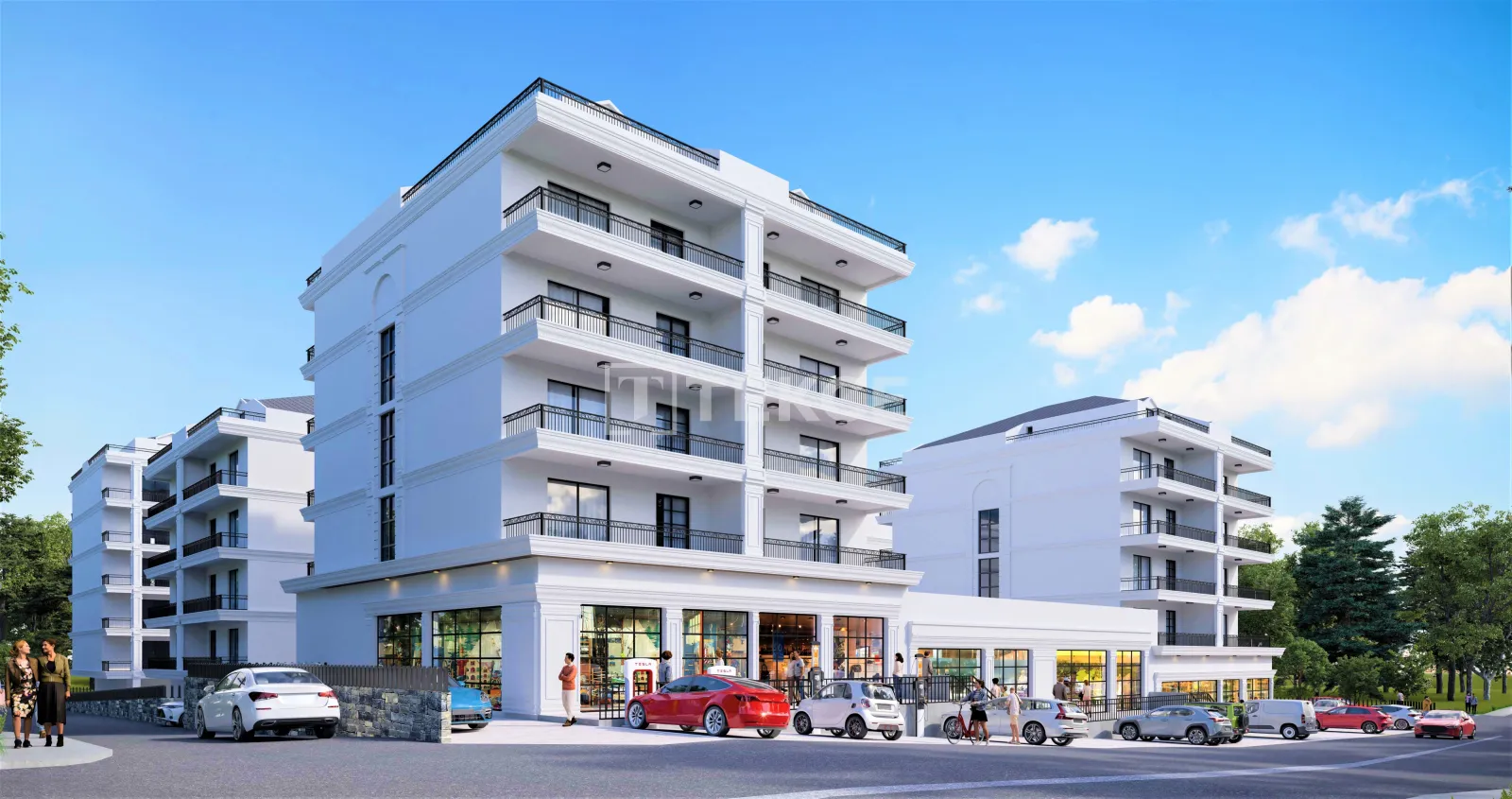Apartamentos Elegantes con Vistas a la Ciudad en un Complejo con Piscina en Bursa