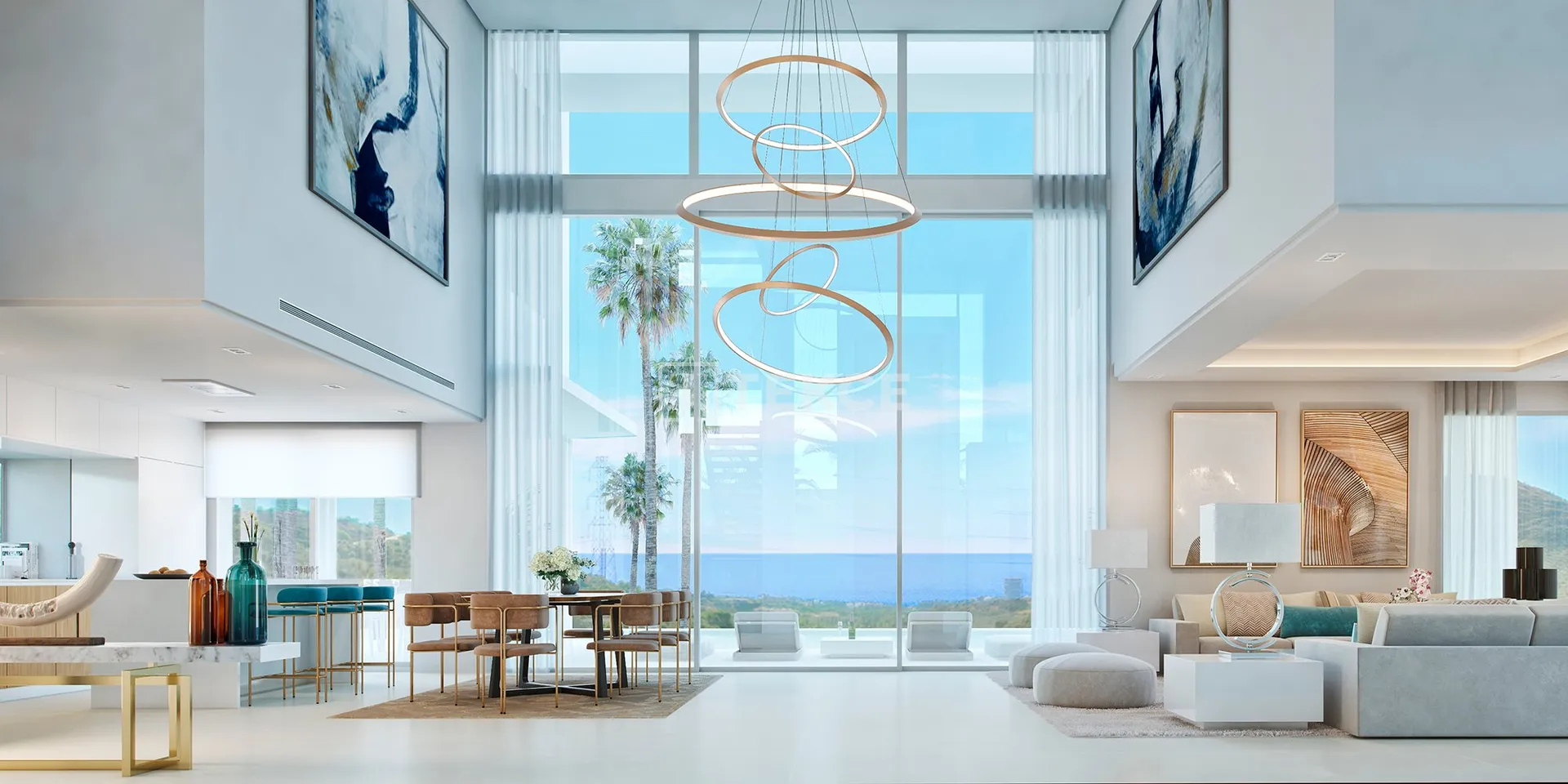 Ville di Design Chic con Vista Mare Panoramica a Ojen Malaga