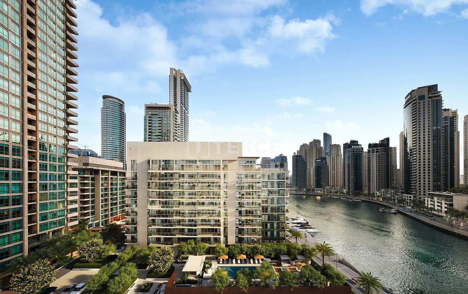 Riviera Esintili Markalı Daireler Dubai Marina'da