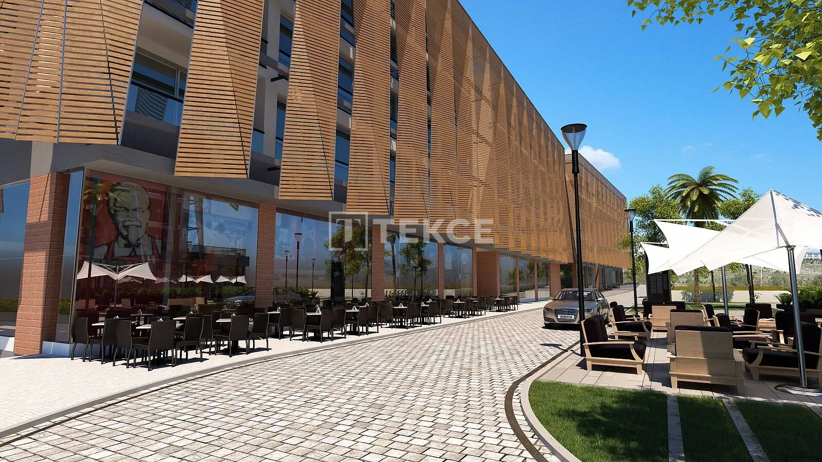 Boutiques dans un emplacement idéal à Guzelyurt Kalkanli à Vendre