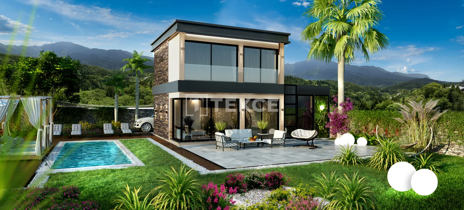 Villas Independientes con Piscina Privada y Playa en Muğla Boğaziçi