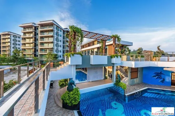 Chalong Miracle Mountainview - Condominio de un dormitorio con vista a la montaña en alquiler en Chalong