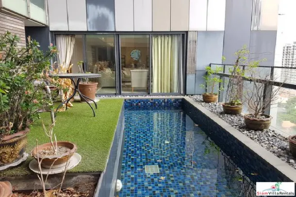 The Met Sathorn - Élégant appartement de trois chambres à Chong Nonsi avec piscine privée au 16ème étage