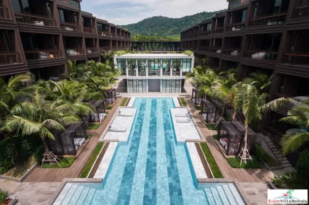Nouveaux condos modernes d'une chambre à louer avec vue sur piscine ou montagne à Rawai