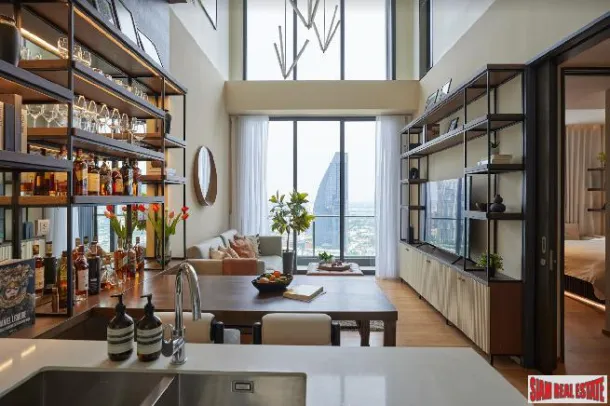 BEATNIQ - BTS Thong Lo Bangkok Yakınında Kiralık Tam Mobilyalı Modern 2 Yatak Odalı 2 Banyo Daire