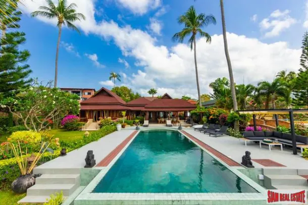 Villa Isabel - Villa de style thaïlandais avec 4 chambres, face à la plage, à louer à Thong Tanod Beach Taling Ngam, Koh Samui