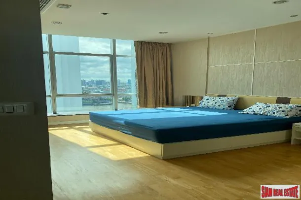 Condomínios Baan Sathorn Chao Phraya - Belo Apartamento de 1 Quarto e 1 Banheiro para Alugar na Área de Krung Thonburi, Bangkok