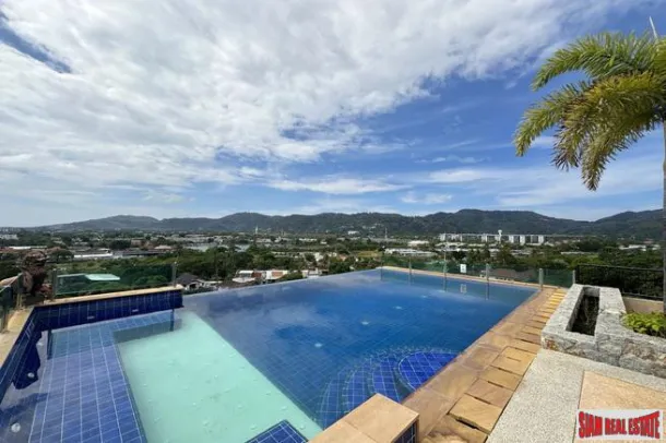 Penthouse unique de trois chambres à louer sur Soi Ta-eiad, Chalong