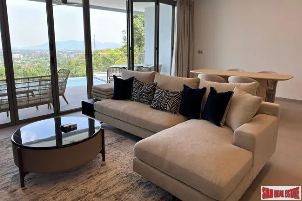 Andamaya Luxury Condo2-Zimmer-, 2-Badezimmer-Wohnung mit Meerblick zur Miete in Surin Beach, Phuket, mit atemberaubendem Meerblick