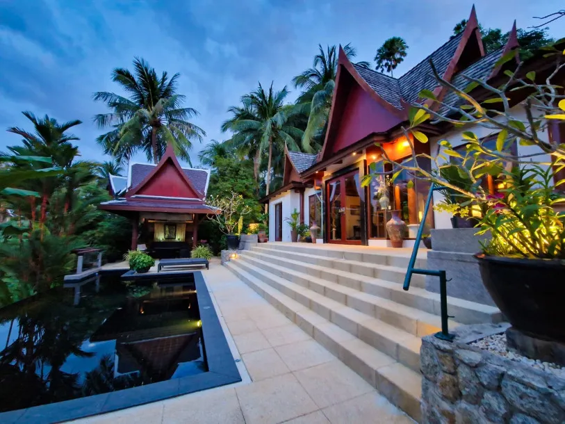 Lujosa villa con piscina de 3 dormitorios y 3 baños en Ayara Surin Villas, a 10 minutos a pie de la playa de Surin