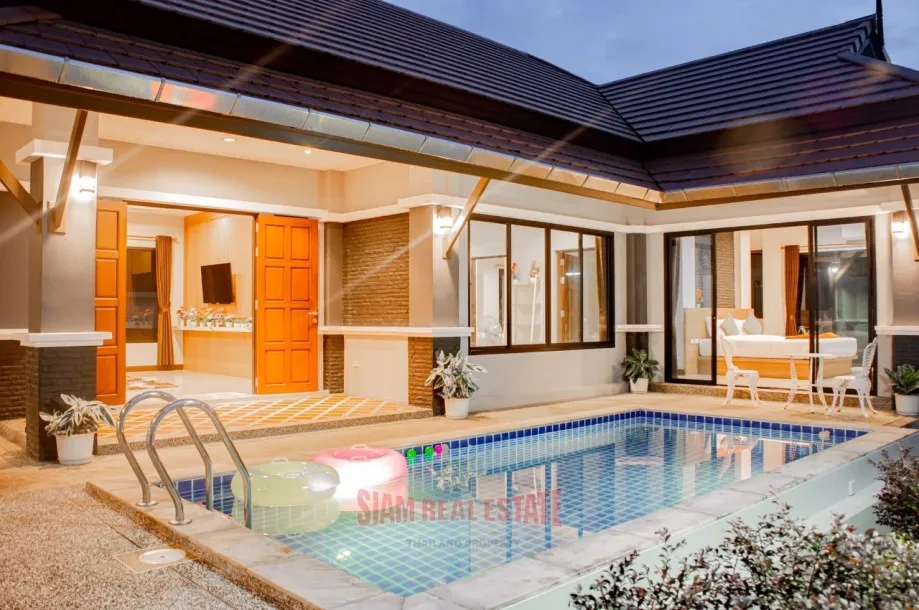 3-Schlafzimmer-Poolvilla zu vermieten in Ao Nang, Krabi - Nur 5 Minuten vom Strand entfernt!