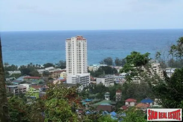 Terrain de 6+ Rai avec vue sur la mer au-dessus de Karon avec vue sur les plages de Karon et Kata Noi