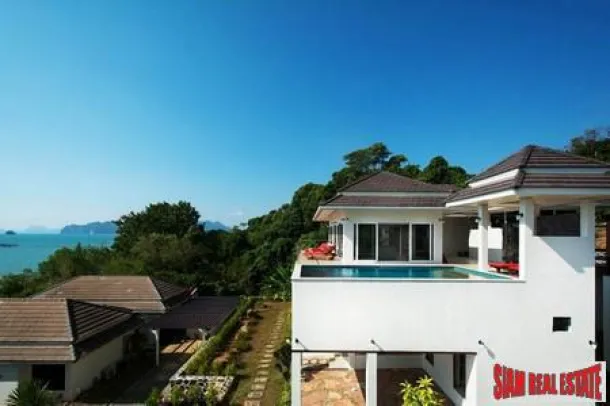 Viste Fantastiche sul Mare da questa Bella Villa con Piscina a Khao Thong Krabi