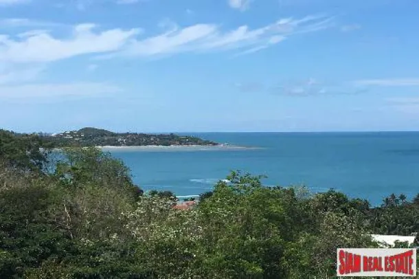 Terrains avec vue sur l'océan au paradis, plage de Lamai