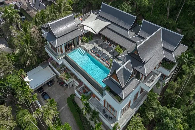 Luxury Ten Bedroom Sea View Pool Villa For Sale in Surin