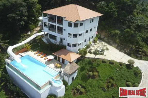 Villa de férias de luxo com 6 quartos e vista para o mar em Maenam, Samui