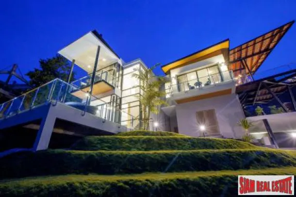 Chaweng Noi, Samui'de Okyanus Manzaralı Asya Tarzı Lüks Villa