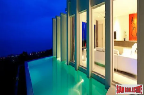 Ático Esquinero con Jardín de 2 Dormitorios con Vistas al Mar en Bang Po, Koh Samui