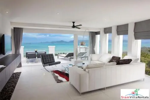Meerblick von diesem wundervollen Zweizimmer-Penthouse mit Pool in Bang Po, Koh Samui