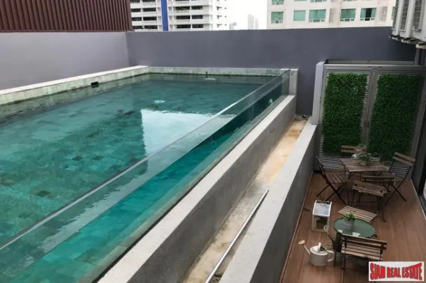 Circle Sukhumvit 12 - Penthouse de luxe unique de 3 chambres avec piscine privée et terrasse dans une copropriété de faible hauteur à Asoke