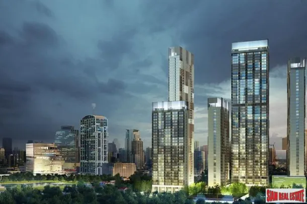 BTS Phrom Phong Yakınında Lüks Modern Yeni Projede Bir Yatak Odalı Daireler