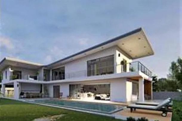 MEERBLICK BERG VILLEN (KHAO TAO): Poolvilla im modernen Stil (OFF-PLAN)