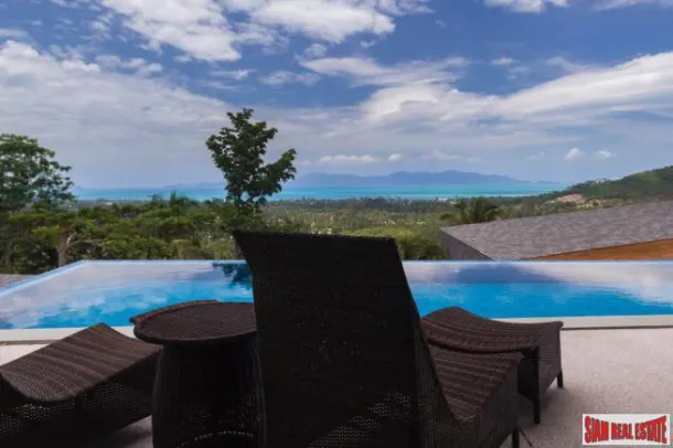 Villa con piscina con vistas al mar de 4 habitaciones Mae Nam, Koh Samui