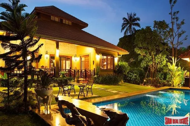 White Lotus II Estate - Luxueuse Villa avec Piscine Quatre Chambres et Décoration Élégante à Vendre à Hua Hin