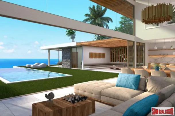 Neue 4-Schlafzimmer-Poolvilla mit Meerblick in Chaweng Noi, Koh Samui