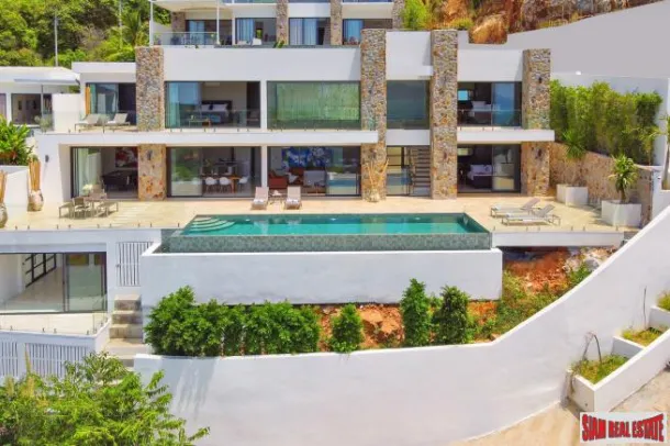 Nouvelle Villa 4 Chambres avec Vue sur Mer à Bo Phut Hills, Koh Samui