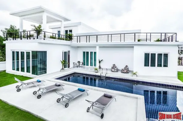 Luxueuses Villas avec Piscine de Cinq Chambres dans un Nouveau Développement à Na Jomtien