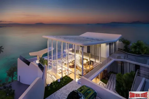 Dramatisches, Einzigartiges & Luxuriöses Haus mit 5+ Schlafzimmern und Meerblick zum Verkauf in Ban Harn, Samui