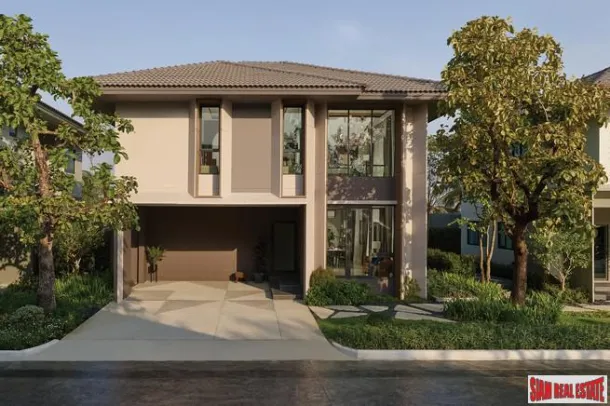 Nuevo Conjunto Seguro de Casas Familiares Modernas por Desarrollador Tailandés Líder cerca del Aeropuerto Internacional de Suvarnabhumi - 4 Dormitorios