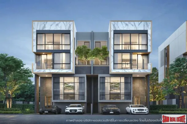 Nouveau Projet de Maisons Jumelles Modernes avec Domotique à Lat Phrao Road, Bang Khen.