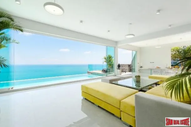 Chaeweng Noi, Koh Samui'de Satılık Muhteşem Dört Yatak Odalı Deniz Manzaralı Villa