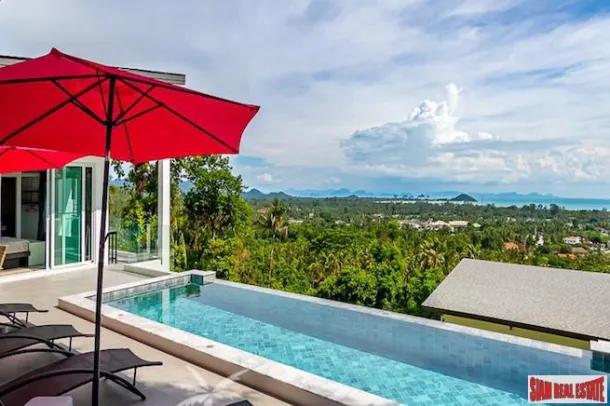 Villa con Piscina y Vista al Mar en Venta con Vistas a Nathon, Koh Samui