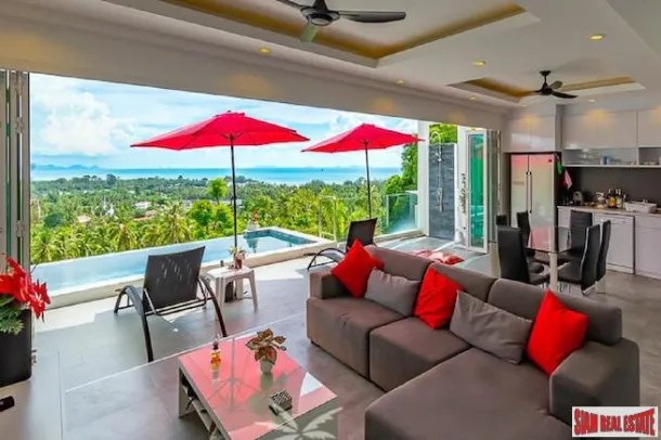 Kata Villa - Villa Privada con Piscina de Tres Dormitorios con Vistas a Nathon en Koh Samui