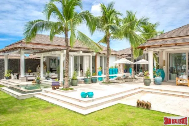 Super Luxus-Villa mit fünf Schlafzimmern am Strand zum Verkauf in Chaweng