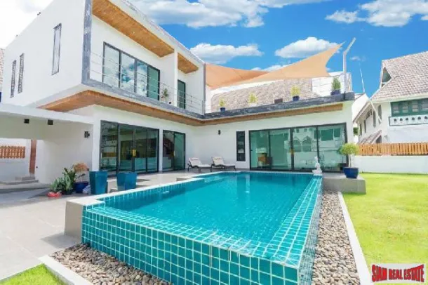 Hochwertige 3-Schlafzimmer-Villa am Strand in gesichertem Anwesen mit Option auf zusätzliche Grundstücke, am Khao Takiab Strand, Hua Hin