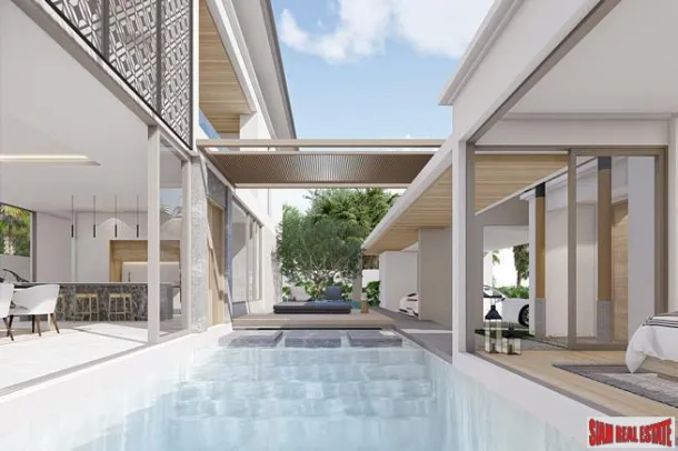 Nuove ville con piscina in stile balinese da 2-4 camere da letto in vendita vicino al Grande Buddha a Chalong