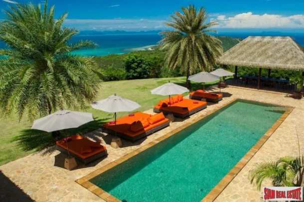 Villa Ultra Luxe 7 Chambres sur 6 Rai de Terrain avec Vue sur l'Océan à Taling Ngam, Koh Samui