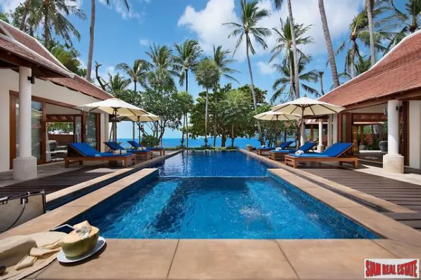 Baan Chao Lay - Lipa Noi, Kuzey Batı, Koh Samui'de Sahilde 5 Yatak Odalı Villa