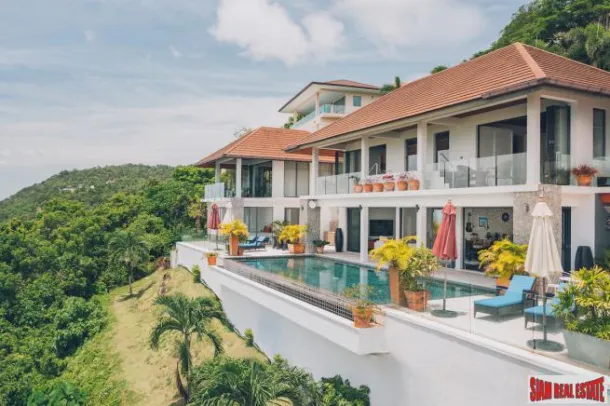 Magnífica Villa de 6 Dormitorios en la Ladera de Bang Por, Koh Samui