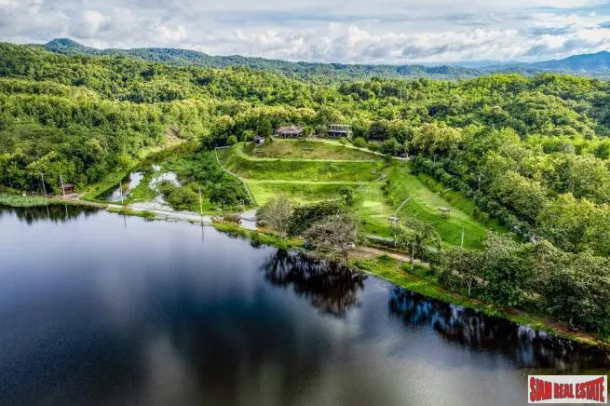 Resort Ranch, Outdoor Aventure Park with House, Bungalows, Vegetable Garden, Coffee Shop and Business for Sale at Denchai District, Phrae Province, Thailand