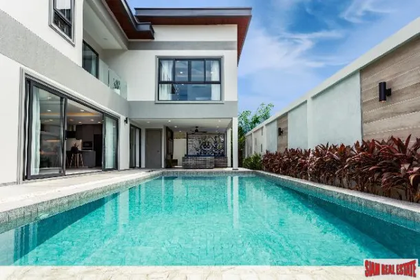 New Secure Estate of 3-5 Bed Pool Villas Nearing Completion in Excellent Location at Jomtien, Pattaya City - 4-5 Bed Units